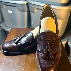 Bruno Magli REX Burgundy Tassel Loafers(119)